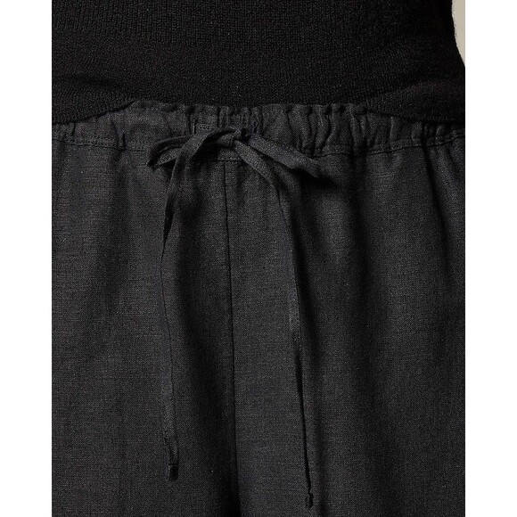 J.Crew Womens Soleil Black pant in linen NWT Size M Medium - Picture 6 of 15